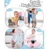 image:imageBOSONER Baby Crawling AntiSlip Knee and Socks for Boys And Girls Best Infant Gift Unisex Baby Toddlers Kneepads Blue Pink Grey 624 MonthsBblack Dark Grey
