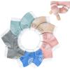 Light Blue orange pink blue grey