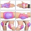 image:imageBOSONER Basic Kids Protective Gear Kids Knee Pads and Elbow Pads with Wrist Guards Set for 315 Years  Design for Roller Skates Cycling BMX Bike Skateboard Inline Skating Scooter Riding SportsPurple Pink