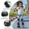 image:imageBOSONER Basic Kids Protective Gear Kids Knee Pads and Elbow Pads with Wrist Guards Set for 315 Years  Design for Roller Skates Cycling BMX Bike Skateboard Inline Skating Scooter Riding SportsAll Black