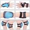 image:imageBOSONER Basic Kids Protective Gear Kids Knee Pads and Elbow Pads with Wrist Guards Set for 315 Years  Design for Roller Skates Cycling BMX Bike Skateboard Inline Skating Scooter Riding SportsGray Blue