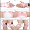image:imageBOSONER Basic Kids Protective Gear Kids Knee Pads and Elbow Pads with Wrist Guards Set for 315 Years  Design for Roller Skates Cycling BMX Bike Skateboard Inline Skating Scooter Riding SportsWhite Pink