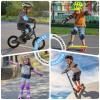 image:imageBOSONER Basic Kids Protective Gear Kids Knee Pads and Elbow Pads with Wrist Guards Set for 315 Years  Design for Roller Skates Cycling BMX Bike Skateboard Inline Skating Scooter Riding SportsGray Blue