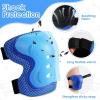 image:imageBOSONER KidsYouth Knee Pad Elbow Pads Guards Protective Gear Set for Roller Skates Cycling BMX Bike Skateboard Inline Skatings Scooter Riding SportsBlue