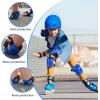image:imageBOSONER KidsYouth Knee Pad Elbow Pads Guards Protective Gear Set for Roller Skates Cycling BMX Bike Skateboard Inline Skatings Scooter Riding SportsBlue