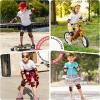 image:imageBOSONER KidsYouth Knee Pad Elbow Pads Guards Protective Gear Set for Roller Skates Cycling BMX Bike Skateboard Inline Skatings Scooter Riding SportsBlack  Red