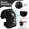 image:imageBOSONER KidsYouth Knee Pad Elbow Pads Guards Protective Gear Set for Roller Skates Cycling BMX Bike Skateboard Inline Skatings Scooter Riding SportsBlack