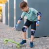 image:imageBOSONER KidsYouth Knee Pad Elbow Pads Guards Protective Gear Set for Roller Skates Cycling BMX Bike Skateboard Inline Skatings Scooter Riding SportsDeep Blue