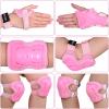 image:imageBOSONER KidsYouth Knee Pad Elbow Pads Guards Protective Gear Set for Roller Skates Cycling BMX Bike Skateboard Inline Skatings Scooter Riding SportsPink