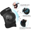 image:imageBOSONER KidsYouth Knee Pad Elbow Pads for Roller Skates Cycling BMX Bike Skateboard Inline Rollerblading Skating Skatings Scooter Riding SportsBlack