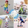 image:imageBOSONER KidsYouth Knee Pad Elbow Pads for Roller Skates Cycling BMX Bike Skateboard Inline Rollerblading Skating Skatings Scooter Riding SportsBlue  Purple