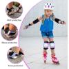 image:imageBOSONER KidsYouth Knee Pad Elbow Pads for Roller Skates Cycling BMX Bike Skateboard Inline Rollerblading Skating Skatings Scooter Riding SportsPink  Blue