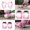 image:imageBOSONER KidsYouth Knee Pad Elbow Pads for Roller Skates Cycling BMX Bike Skateboard Inline Rollerblading Skating Skatings Scooter Riding SportsPink  White