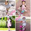 image:imageBOSONER KidsYouth Knee Pad Elbow Pads for Roller Skates Cycling BMX Bike Skateboard Inline Rollerblading Skating Skatings Scooter Riding SportsPink