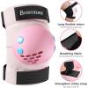 image:imageBOSONER KidsYouth Knee Pad Elbow Pads for Roller Skates Cycling BMX Bike Skateboard Inline Rollerblading Skating Skatings Scooter Riding SportsPink