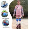 image:imageBOSONER KidsYouth Knee Pad Elbow Pads for Roller Skates Cycling BMX Bike Skateboard Inline Rollerblading Skating Skatings Scooter Riding SportsRed  Blue