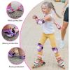 image:imageBOSONER KidsYouth Knee Pad Elbow Pads for Roller Skates Cycling BMX Bike Skateboard Inline Rollerblading Skating Skatings Scooter Riding SportsWJX Purple