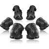image:imageBOSONER KidsYouth Knee Pad Elbow Pads Guards Protective Gear Set for Roller Skates Cycling BMX Bike Skateboard Inline Skatings Scooter Riding SportsNew Black