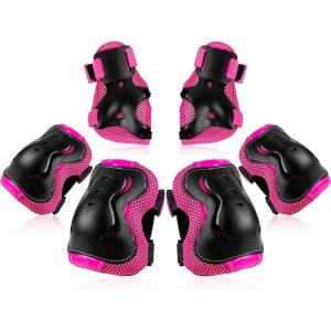 image:imageBOSONER KidsYouth Knee Pad Elbow Pads Guards Protective Gear Set for Roller Skates Cycling BMX Bike Skateboard Inline Skatings Scooter Riding SportsRose