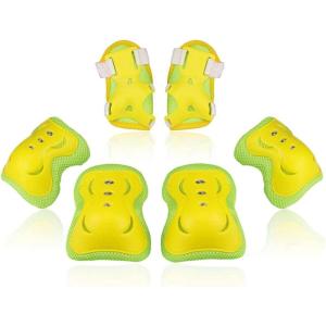 image:imageBOSONER KidsYouth Knee Pad Elbow Pads Guards Protective Gear Set for Roller Skates Cycling BMX Bike Skateboard Inline Skatings Scooter Riding SportsYellow