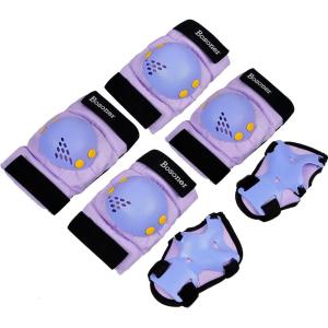 image:imageBOSONER KidsYouth Knee Pad Elbow Pads for Roller Skates Cycling BMX Bike Skateboard Inline Rollerblading Skating Skatings Scooter Riding SportsPurple