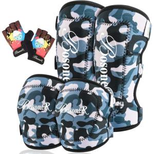 image:imageKids Knee Pads elbow CyclingKids Knee Pads and Elbow Pads Set Toddler Protective Gear Set with Bike GlovesInnovative Soft Knee Pads for Boys Girls Roller Skateboarding BXM Bike Riding Inline Skating Cycling Scooter