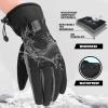 image:imageBOSONER Ski Snowboard Gloves Waterproof Winter Warm Gloves Cold Weather Touchscreen Snow Gloves for Mens Womens Kids SkiingSnowboardingBlack