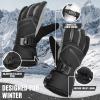 image:imageBOSONER Ski Snowboard Gloves Waterproof Winter Warm Gloves Cold Weather Touchscreen Snow Gloves for Mens Womens Kids SkiingSnowboardingBlack