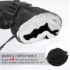 image:imageBOSONER Ski Snowboard Gloves Waterproof Winter Warm Gloves Cold Weather Touchscreen Snow Gloves for Mens Womens Kids SkiingSnowboardingBlack