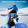 image:imageBOSONER Ski Snowboard Gloves Waterproof Winter Warm Gloves Cold Weather Touchscreen Snow Gloves for Mens Womens Kids SkiingSnowboardingBlue