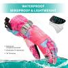 image:imageBOSONER Ski Snowboard Gloves Waterproof Winter Warm Gloves Cold Weather Touchscreen Snow Gloves for Mens Womens Kids SkiingSnowboardingPink