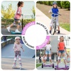 image:imageBOSONER KidsYouth Knee Pad Elbow Pads Guards Protective Gear Set for Rollerblade Roller Skates Cycling BMX Bike Riding Skateboard Inline Skatings Scooter Riding Sports PinkblueRainbow