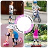 image:imageBOSONER KidsYouth Knee Pad Elbow Pads Guards Protective Gear Set for Rollerblade Roller Skates Cycling BMX Bike Riding Skateboard Inline Skatings Scooter Riding Sports PinkbluePink Blue