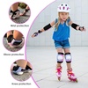 image:imageBOSONER KidsYouth Knee Pad Elbow Pads Guards Protective Gear Set for Rollerblade Roller Skates Cycling BMX Bike Riding Skateboard Inline Skatings Scooter Riding Sports PinkbluePink Blue